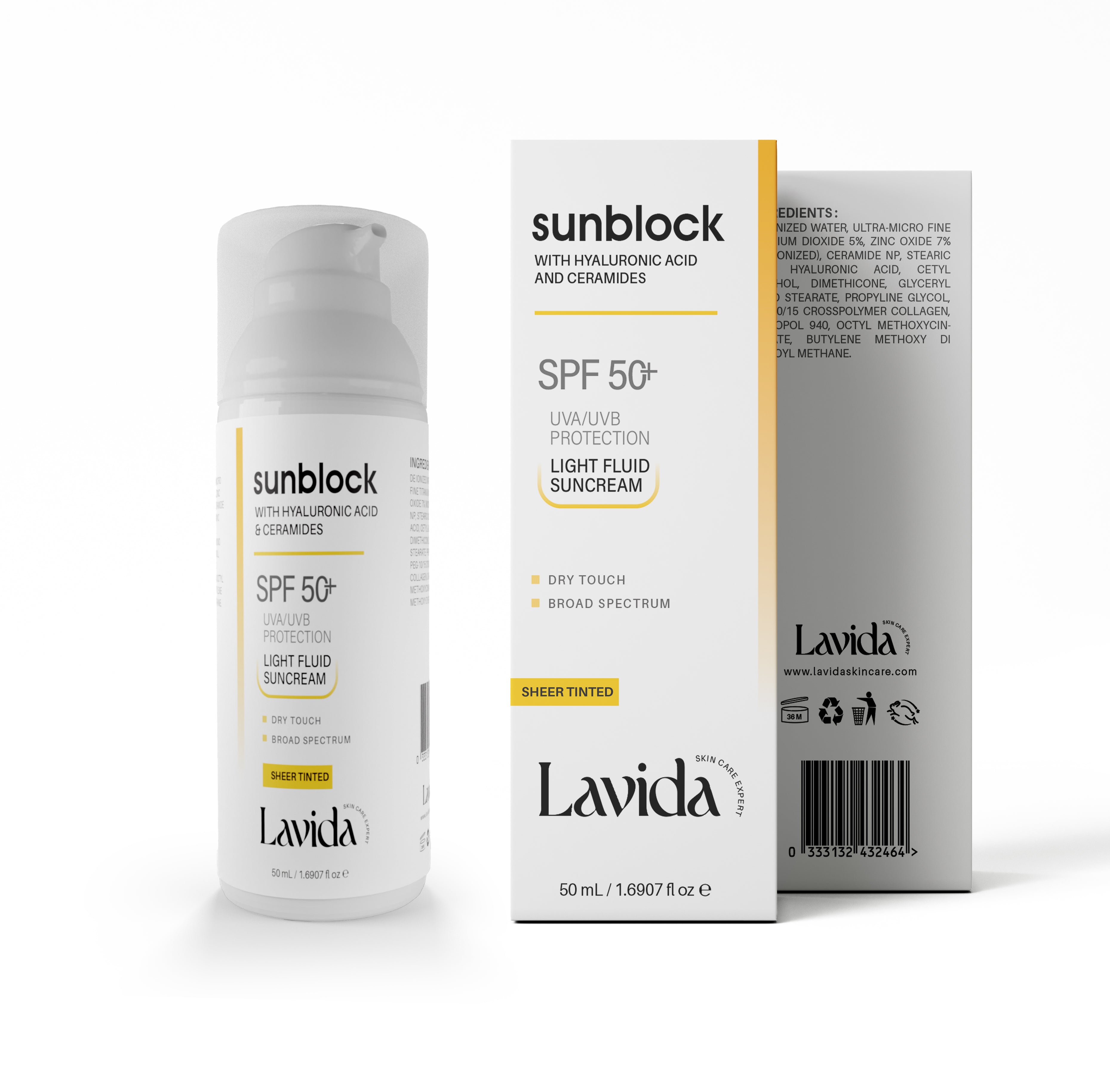 Lavida Sunblock SPF 50+ - SHEER TINTED